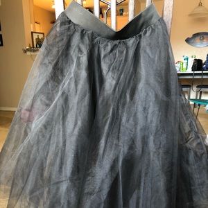 Tulle Knee Length Skirt